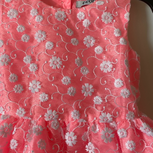 Gorgeous George Floral’s Dress 👗 in Pink /White 🌸🌸 and Dentelles 🌸🌸 - Picture 2 of 10